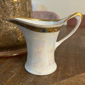 LHR Hutschenreuther Selb Bavaria Lusterware Fruit Design Pitcher, Early 1900s